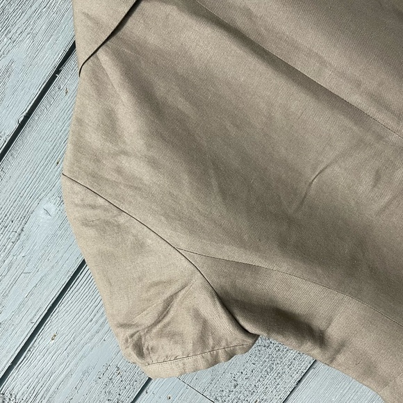 Ann Taylor LOFT Cocoa Brown Short Sleeved Work Office Layer Jacket Blazer Sz 4 - Picture 6 of 16